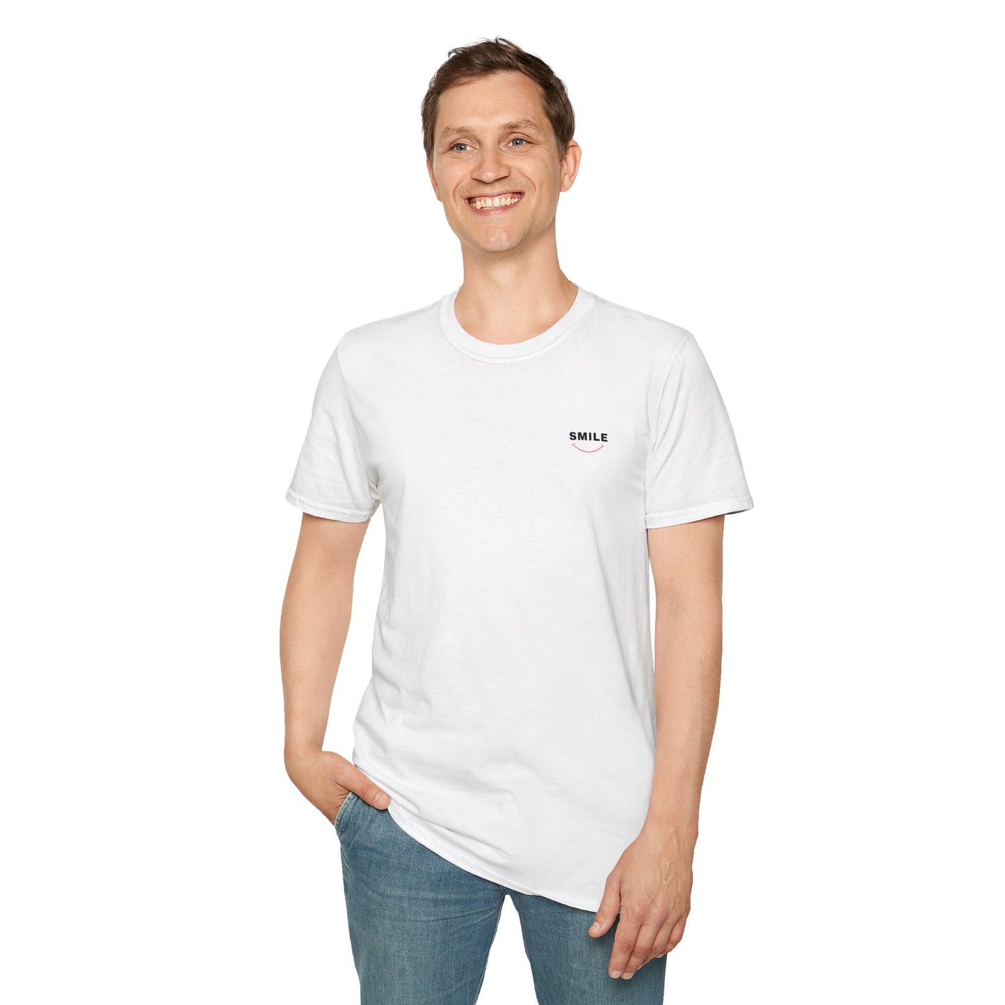 Smile All Day Tee blending the perfect mix of softness, durability, MADE IN USA