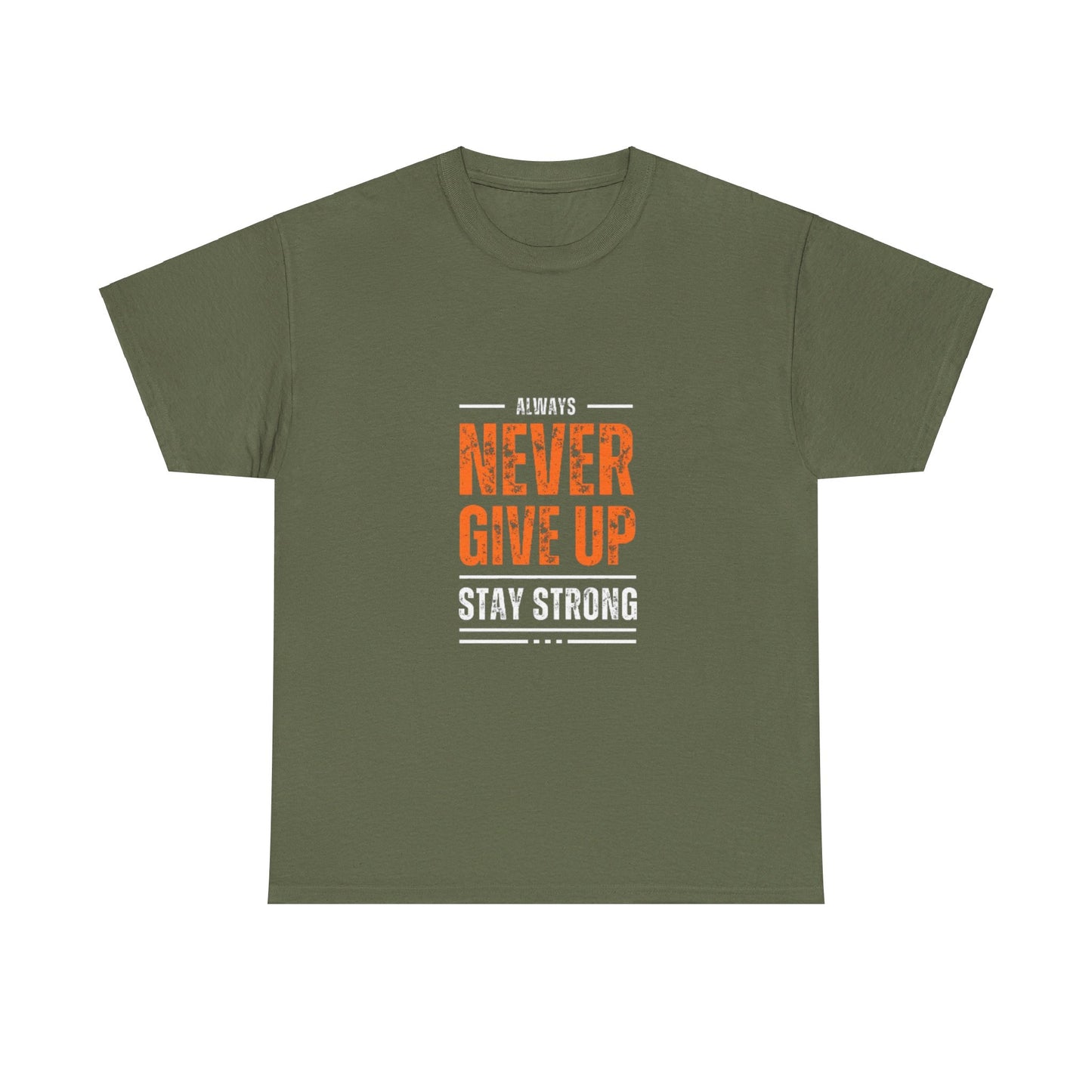 NEVER GIVE UP GRAPHIC TEE