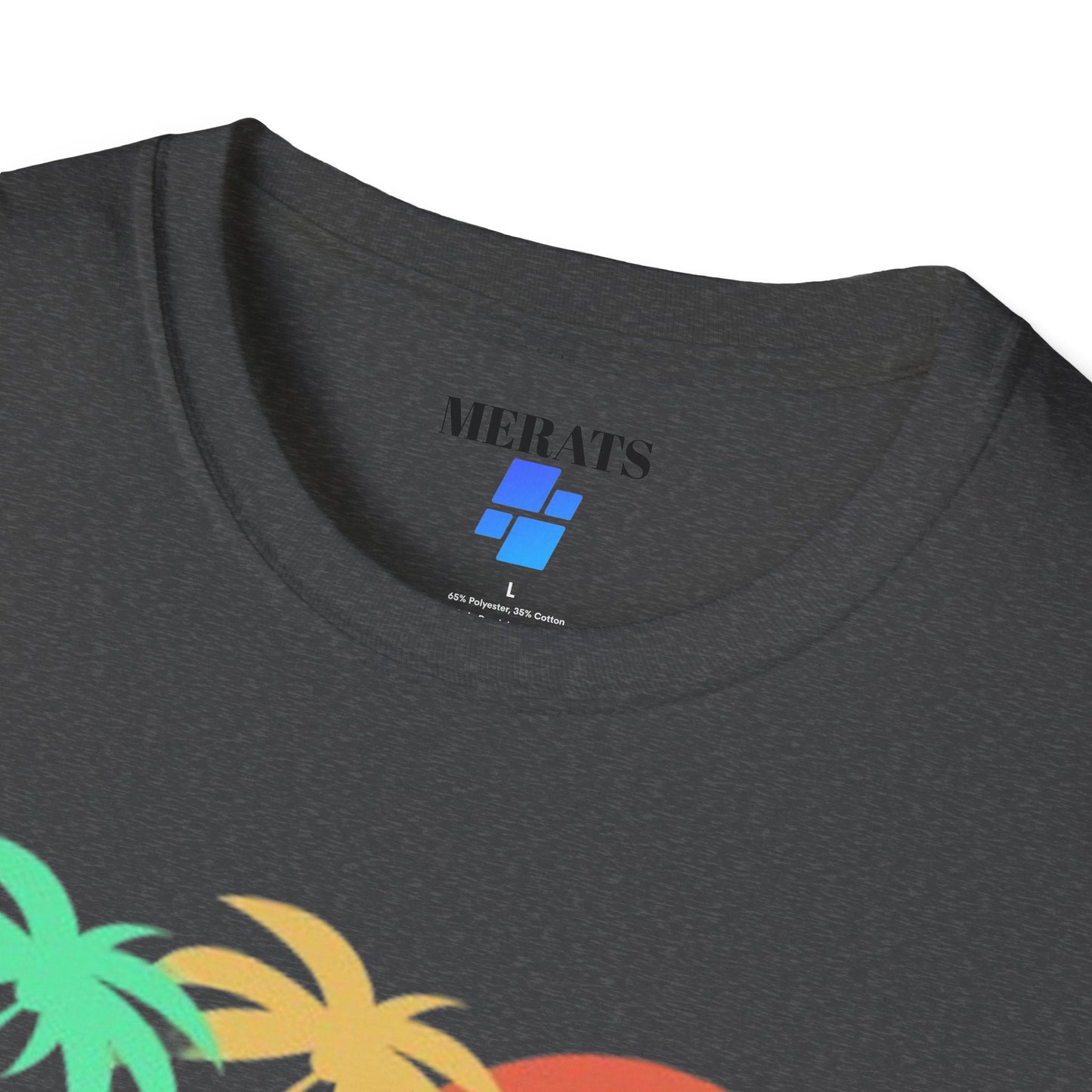 Sunset Vibes Palm T-Shirt, this tee is 100% cotton for solid colors