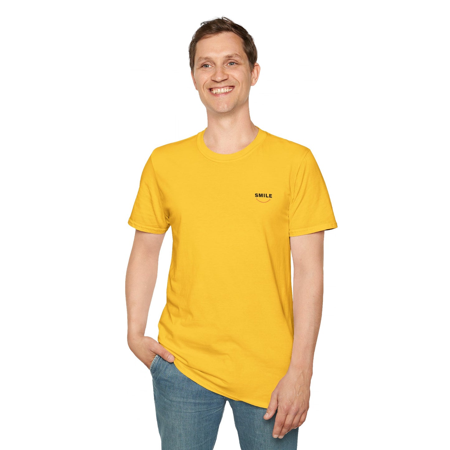 Smile All Day Tee blending the perfect mix of softness, durability, MADE IN USA