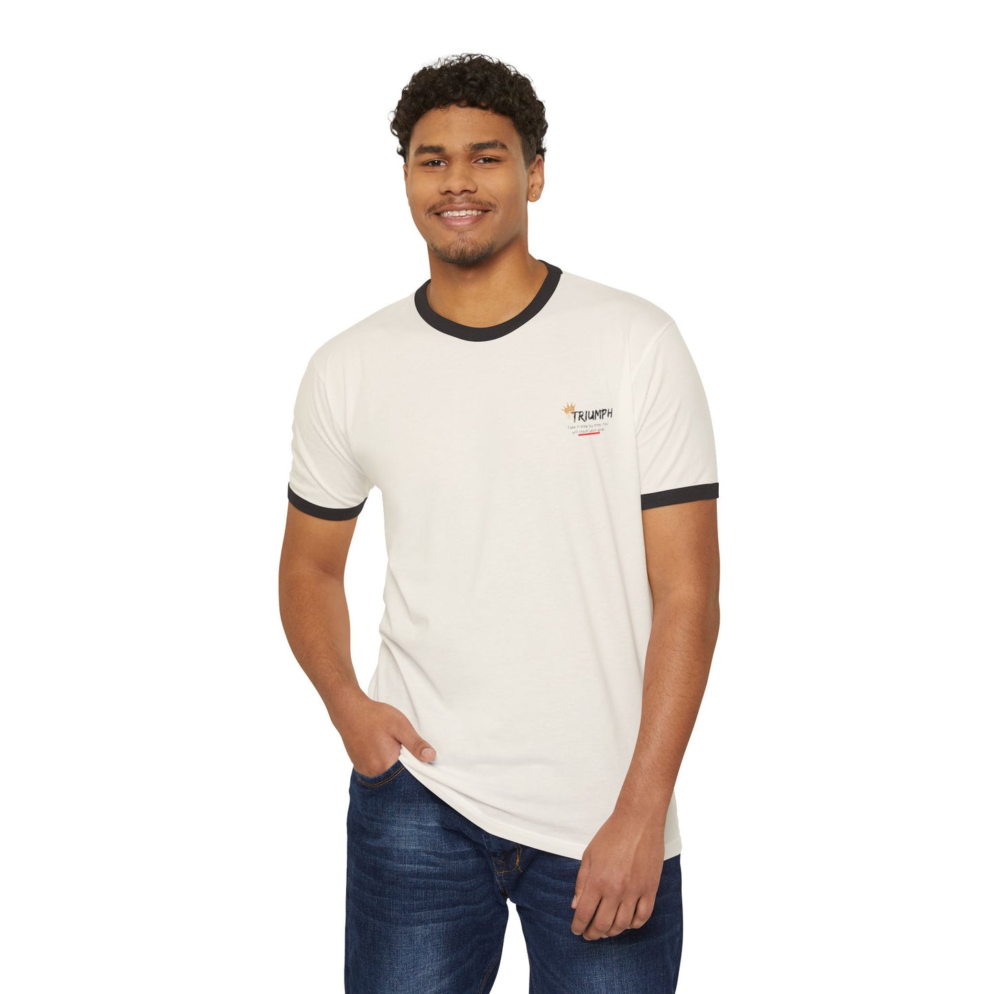 Triumph Unisex Cotton Ringer T-Shirt A timeless classic redefined