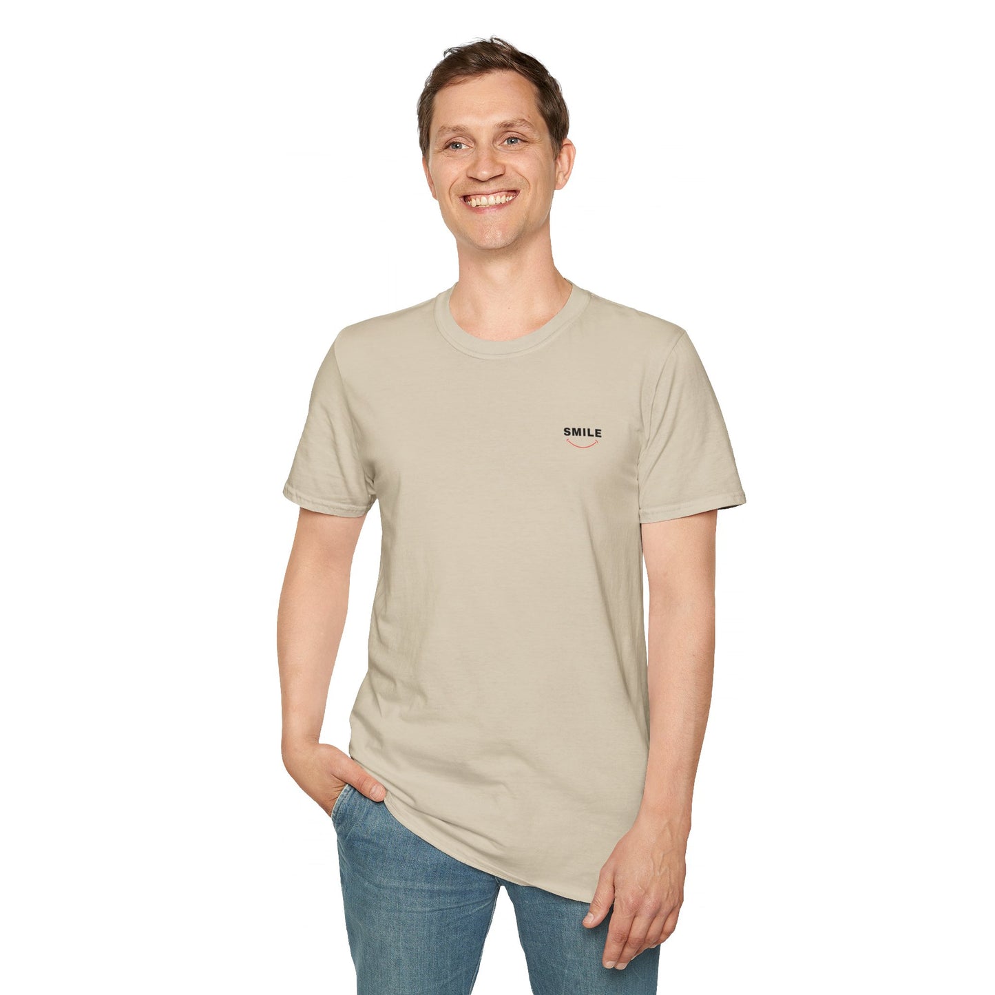 Smile All Day Tee blending the perfect mix of softness, durability, MADE IN USA