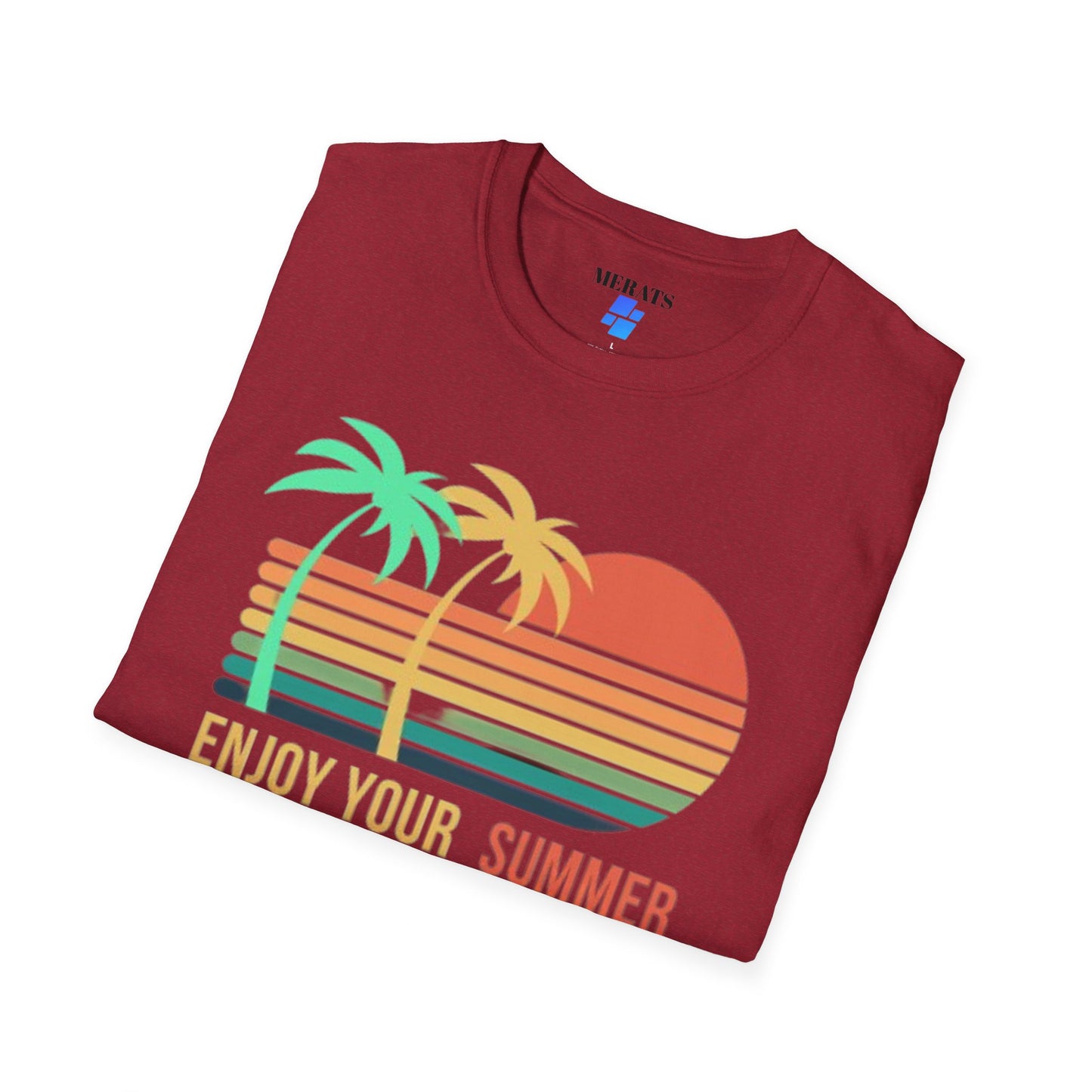 Sunset Vibes Palm T-Shirt, this tee is 100% cotton for solid colors