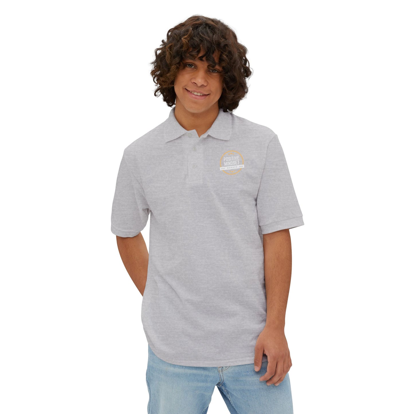 Men's STAY POSITIVE Piqué Polo