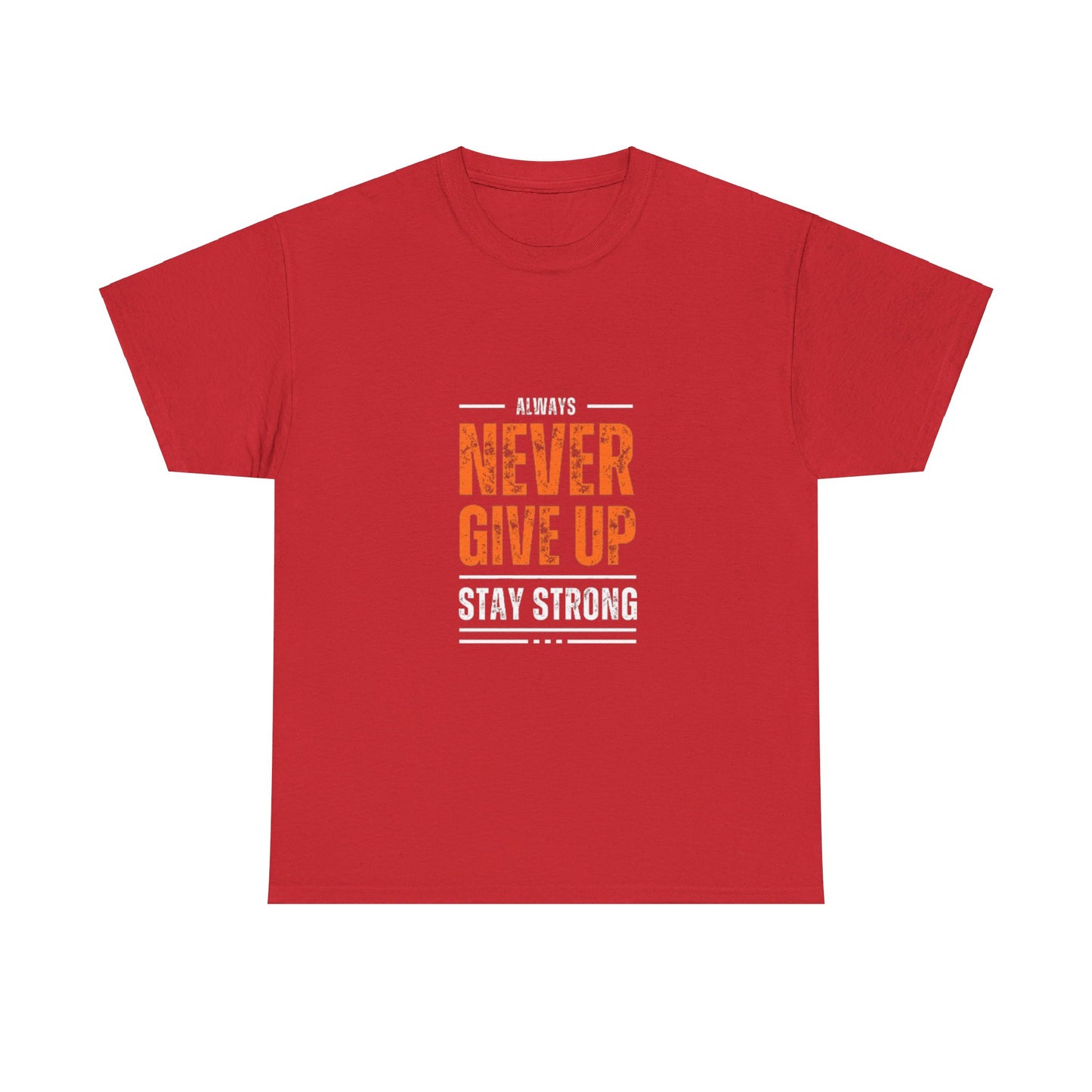 NEVER GIVE UP GRAPHIC TEE