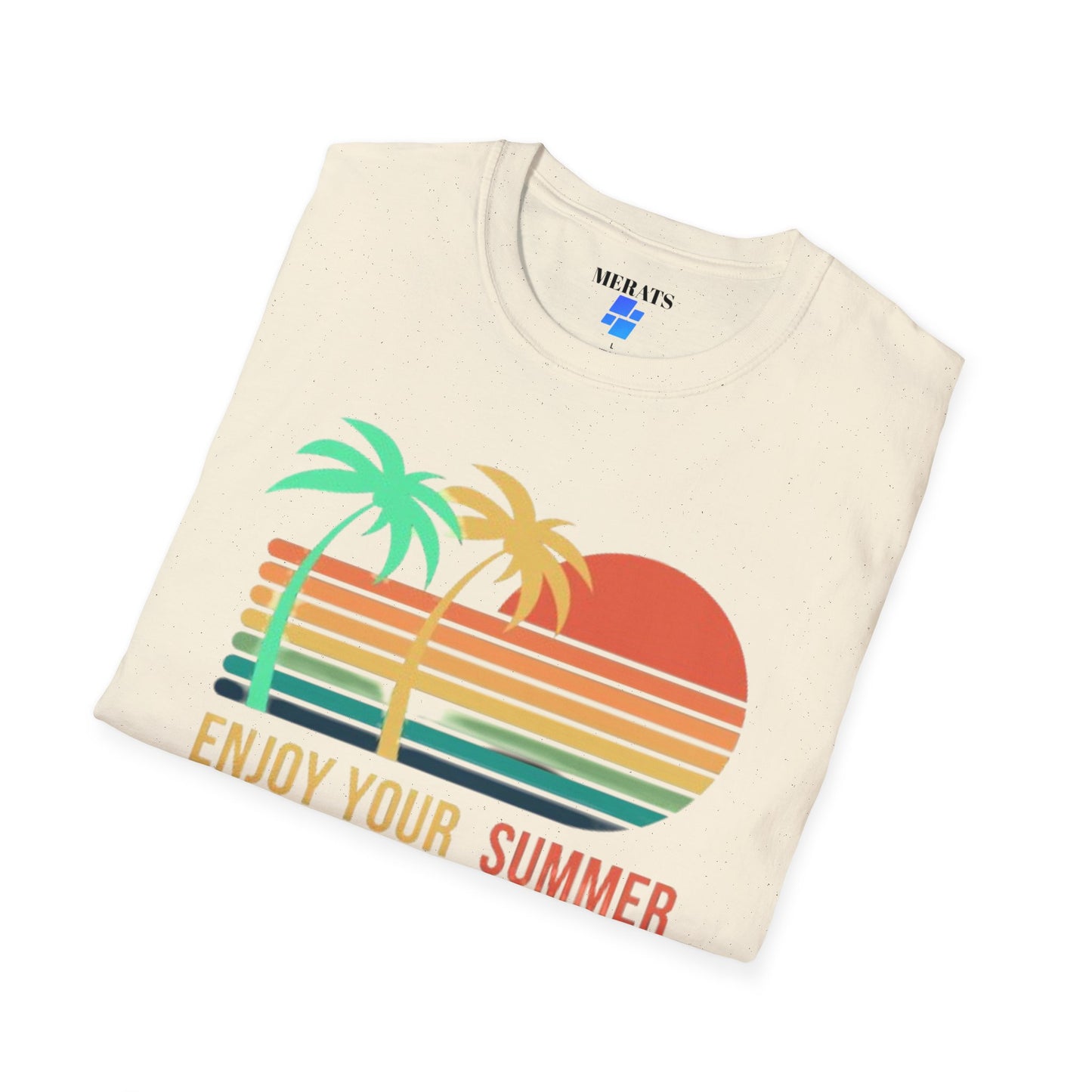 Sunset Vibes Palm T-Shirt, this tee is 100% cotton for solid colors