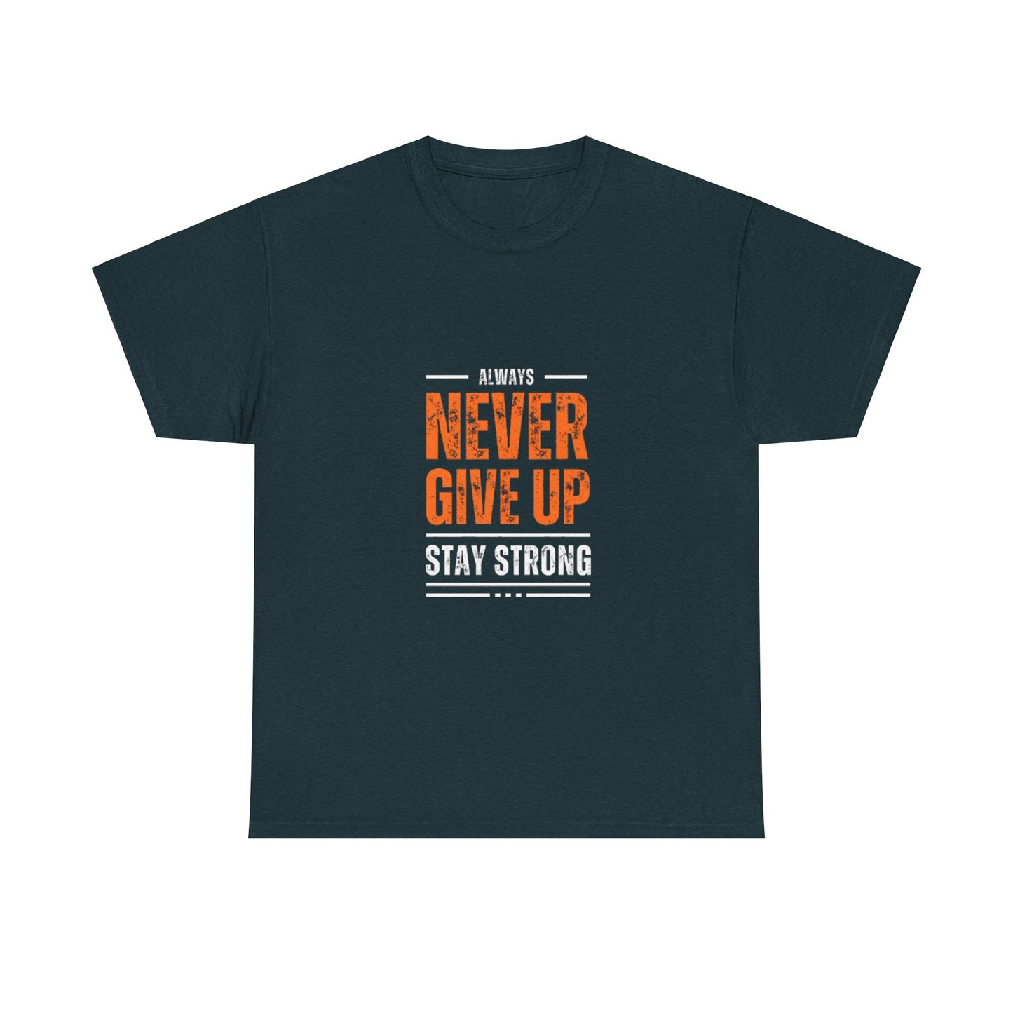 NEVER GIVE UP GRAPHIC TEE