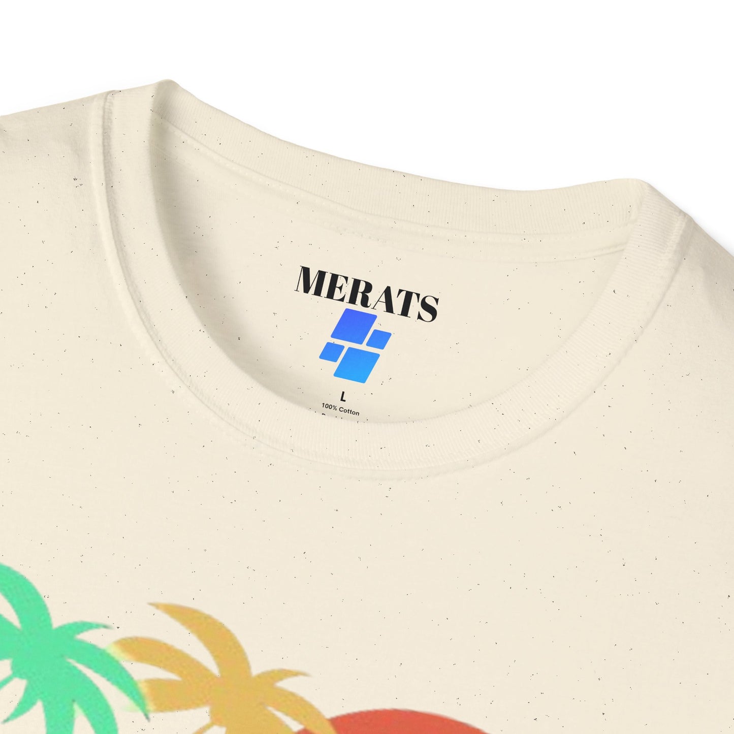 Sunset Vibes Palm T-Shirt, this tee is 100% cotton for solid colors