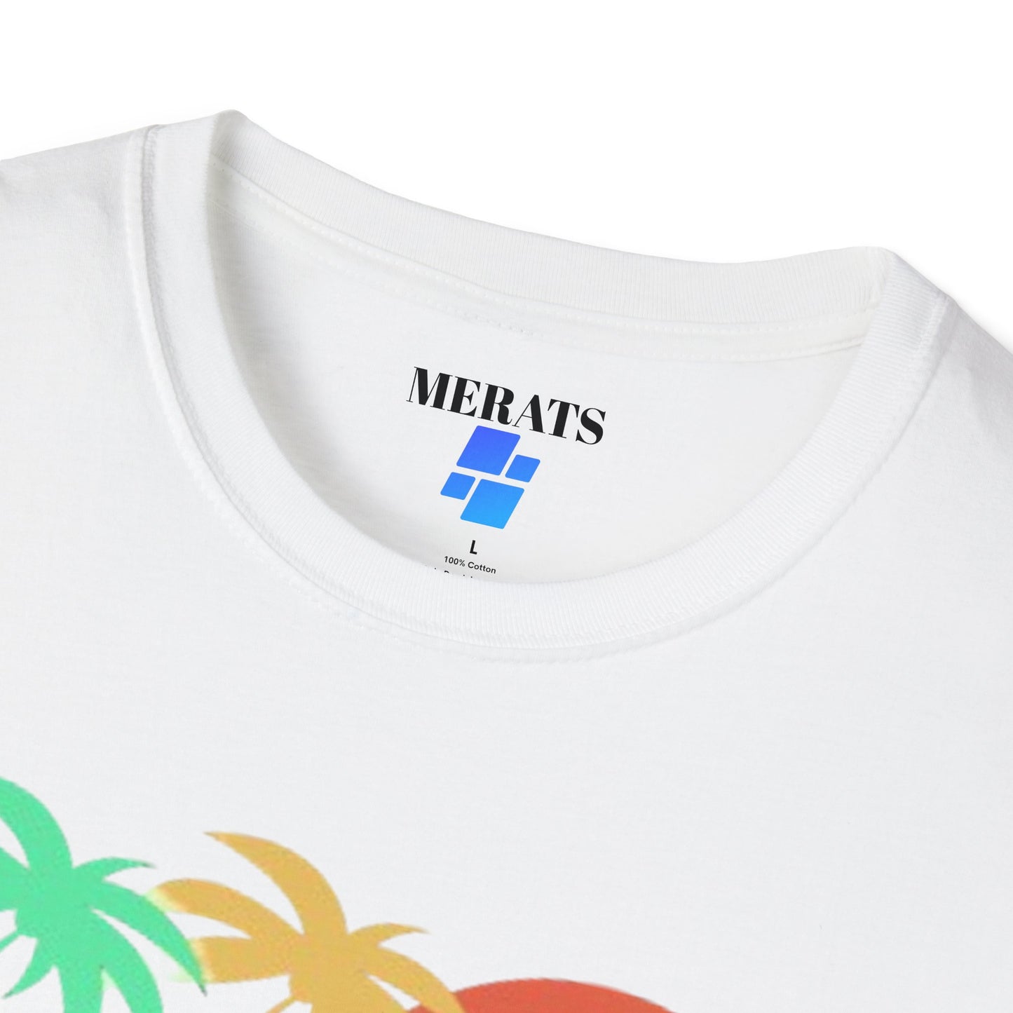 Sunset Vibes Palm T-Shirt, this tee is 100% cotton for solid colors