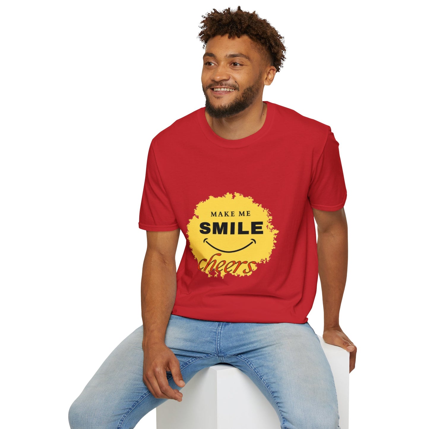 Merats Make me smile t-shirt 100% ring-spun cotton for solid colors made in USA