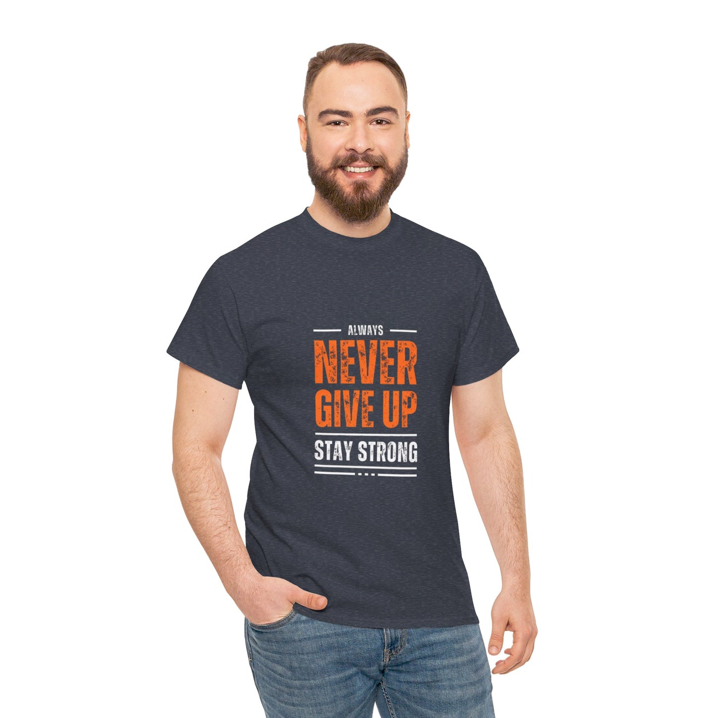 NEVER GIVE UP GRAPHIC TEE