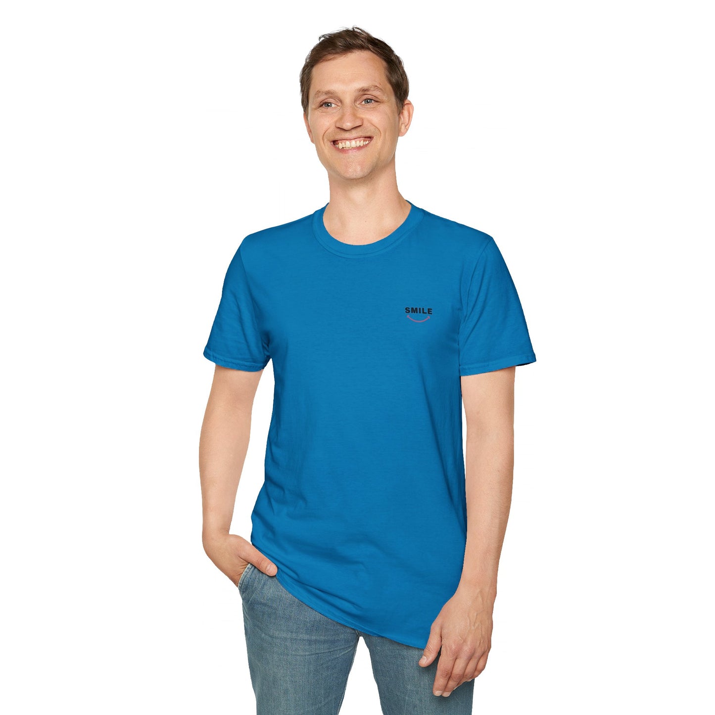 Smile All Day Tee blending the perfect mix of softness, durability, MADE IN USA