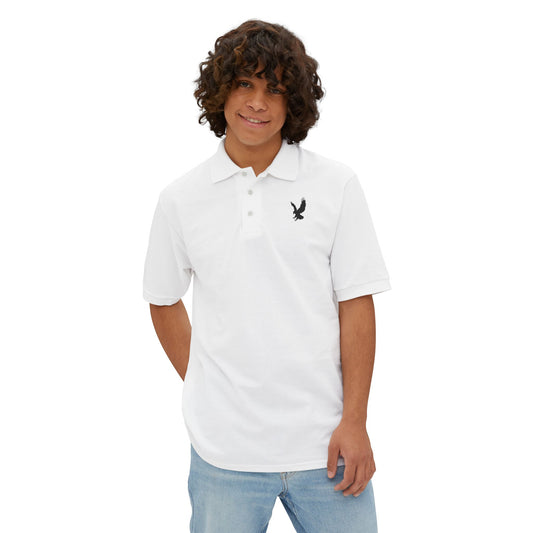 WHITE Men's Piqué Polo