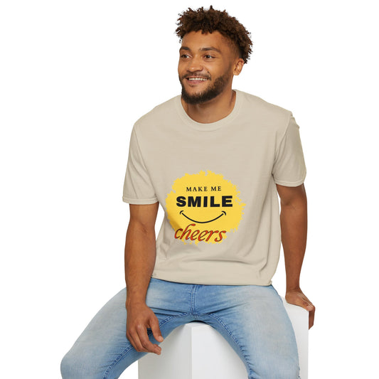 Merats Make me smile t-shirt 100% ring-spun cotton for solid colors made in USA