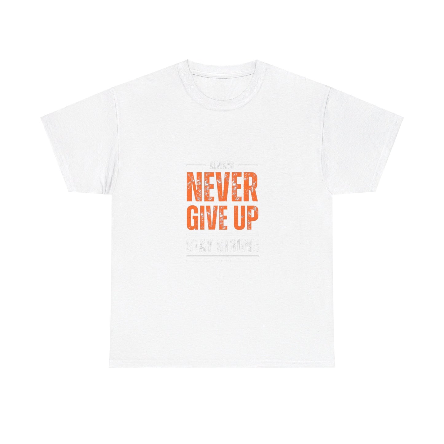 NEVER GIVE UP GRAPHIC TEE