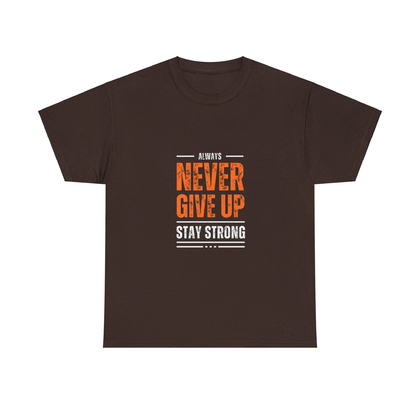 NEVER GIVE UP GRAPHIC TEE