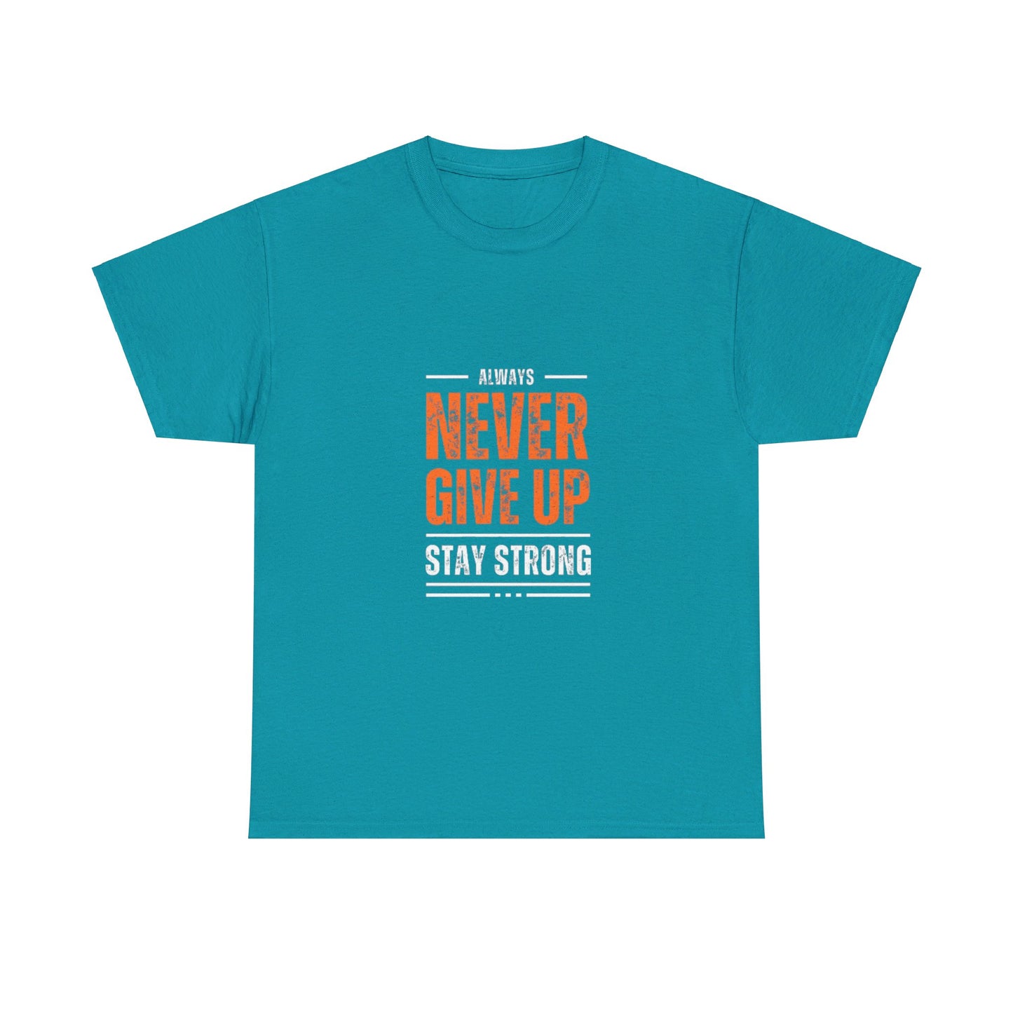 NEVER GIVE UP GRAPHIC TEE