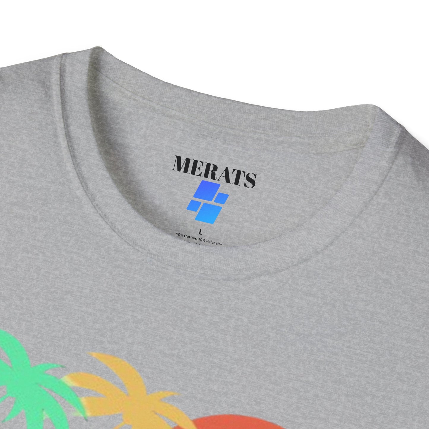 Sunset Vibes Palm T-Shirt, this tee is 100% cotton for solid colors