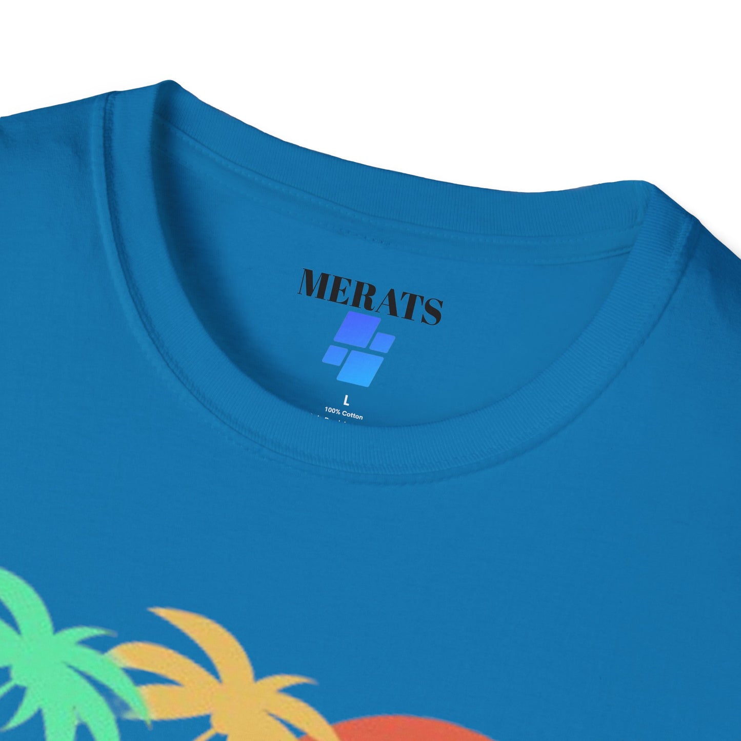 Sunset Vibes Palm T-Shirt, this tee is 100% cotton for solid colors