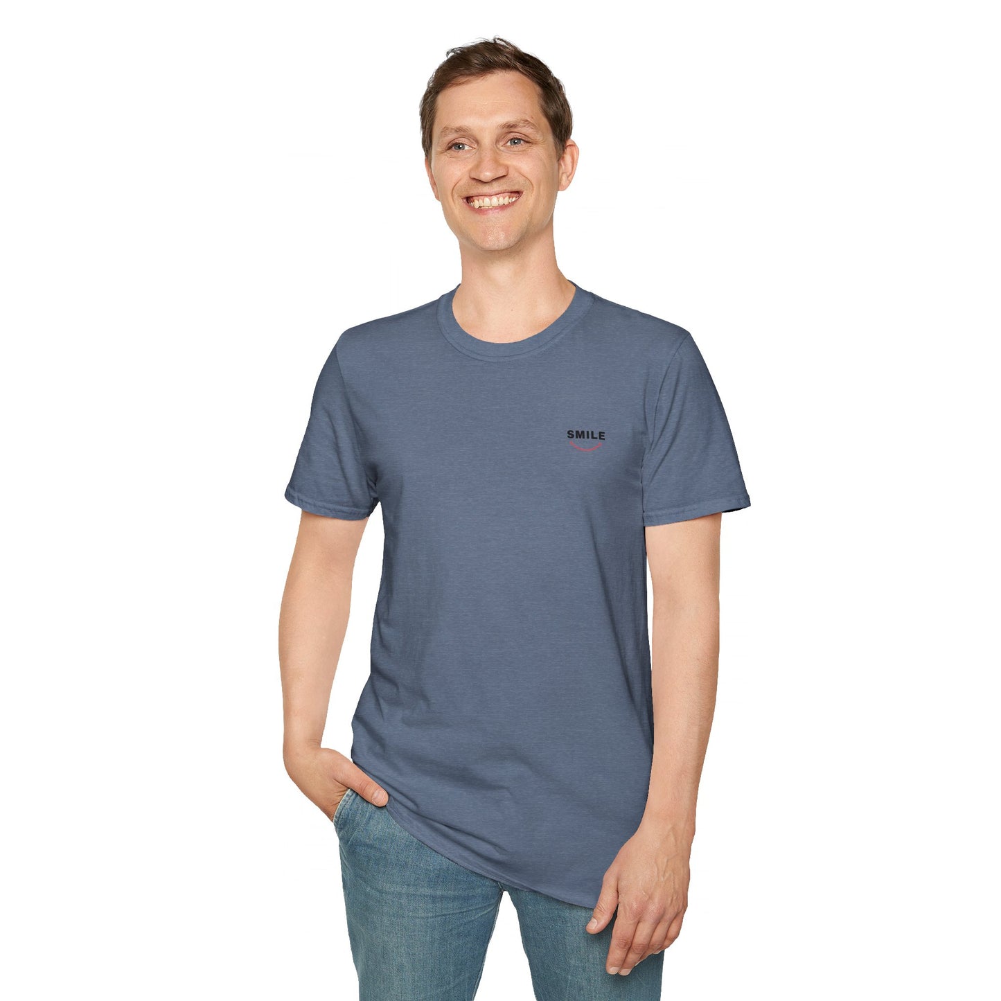 Smile All Day Tee blending the perfect mix of softness, durability, MADE IN USA