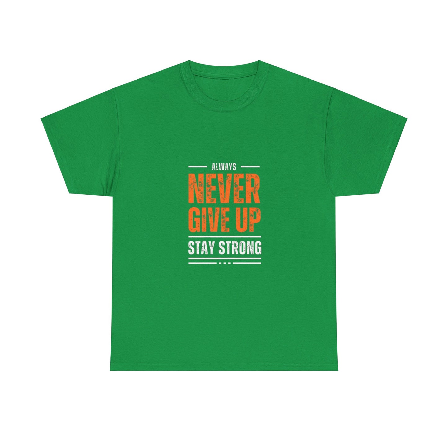 NEVER GIVE UP GRAPHIC TEE