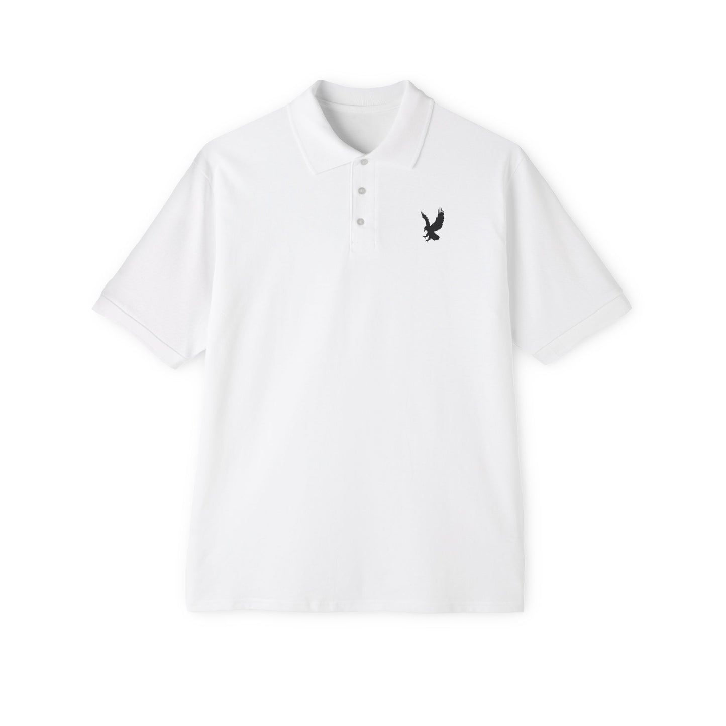 WHITE Men's Piqué Polo