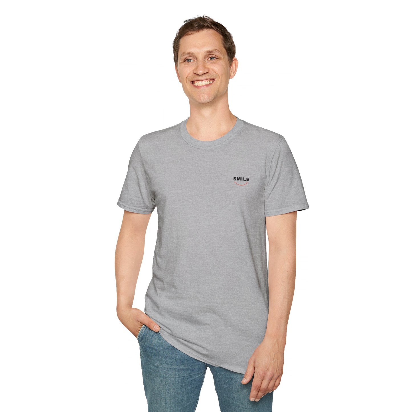 Smile All Day Tee blending the perfect mix of softness, durability, MADE IN USA