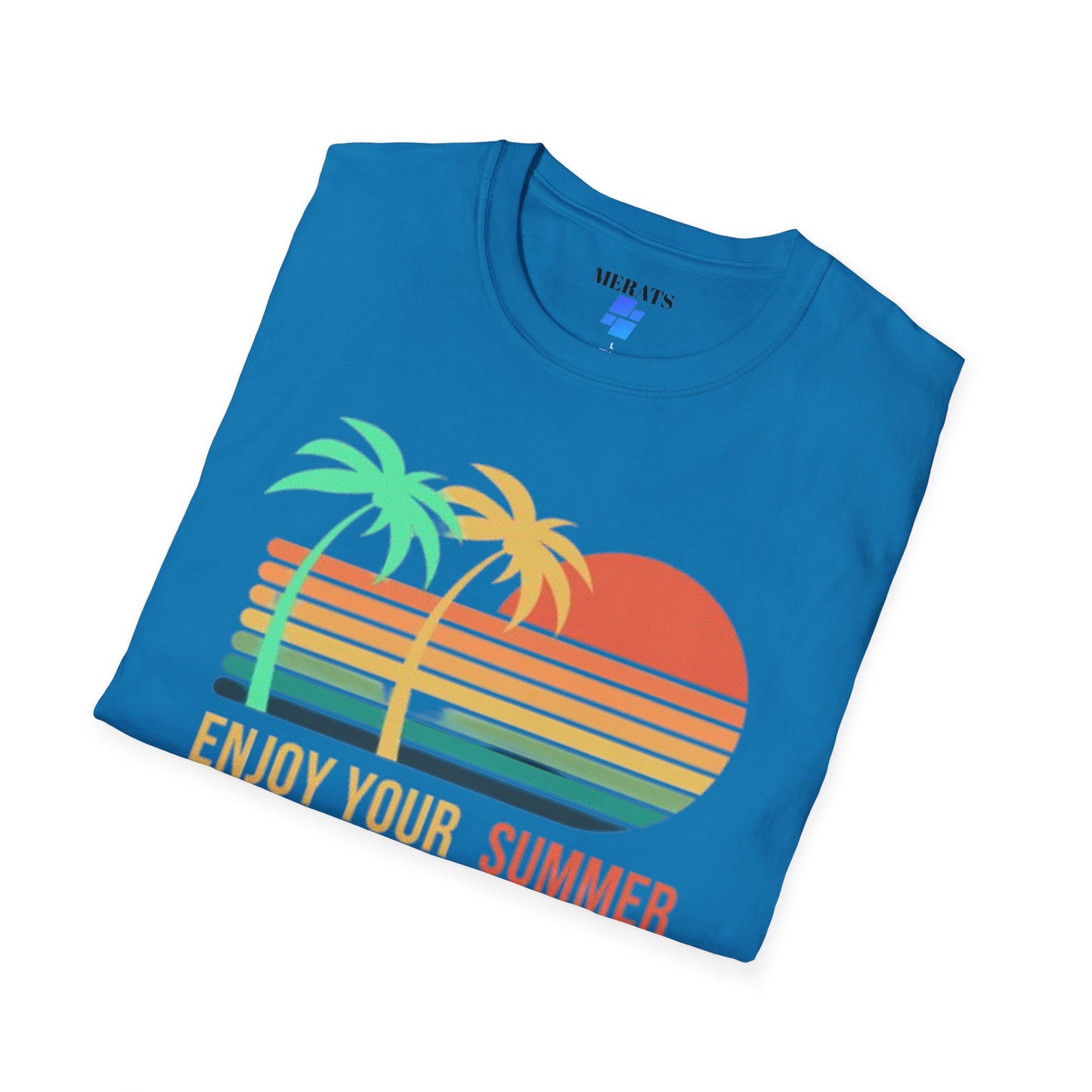 Sunset Vibes Palm T-Shirt, this tee is 100% cotton for solid colors